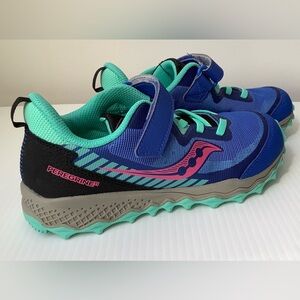 Saucony Kids Blue and Teal Sneakers